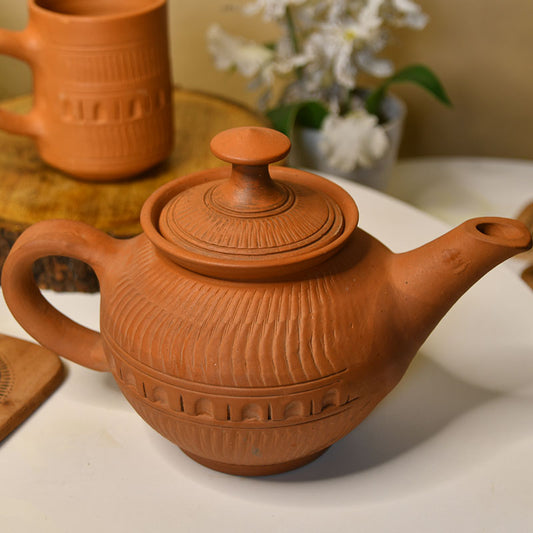 Premium Large Terracotta Kettle for Tea and Coffee | 9 Inches Default Title