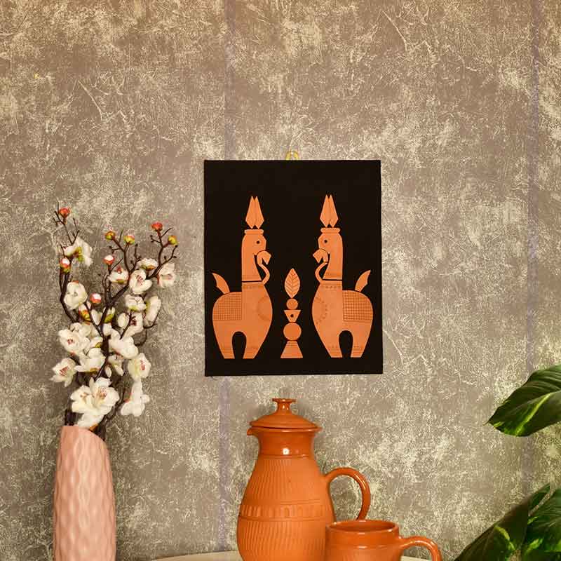 The Horses of Heaven Terracotta Wall Hanging Default Title