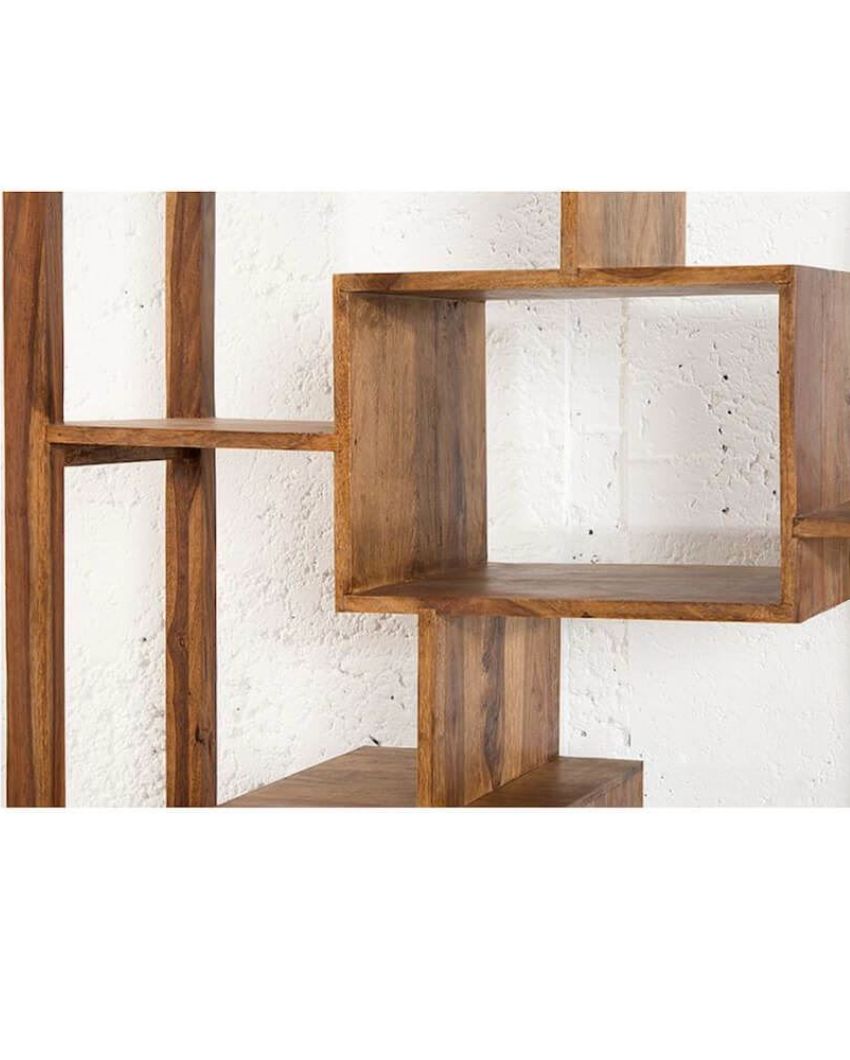 Cyno Honey Sheesham Wood Bookshelve