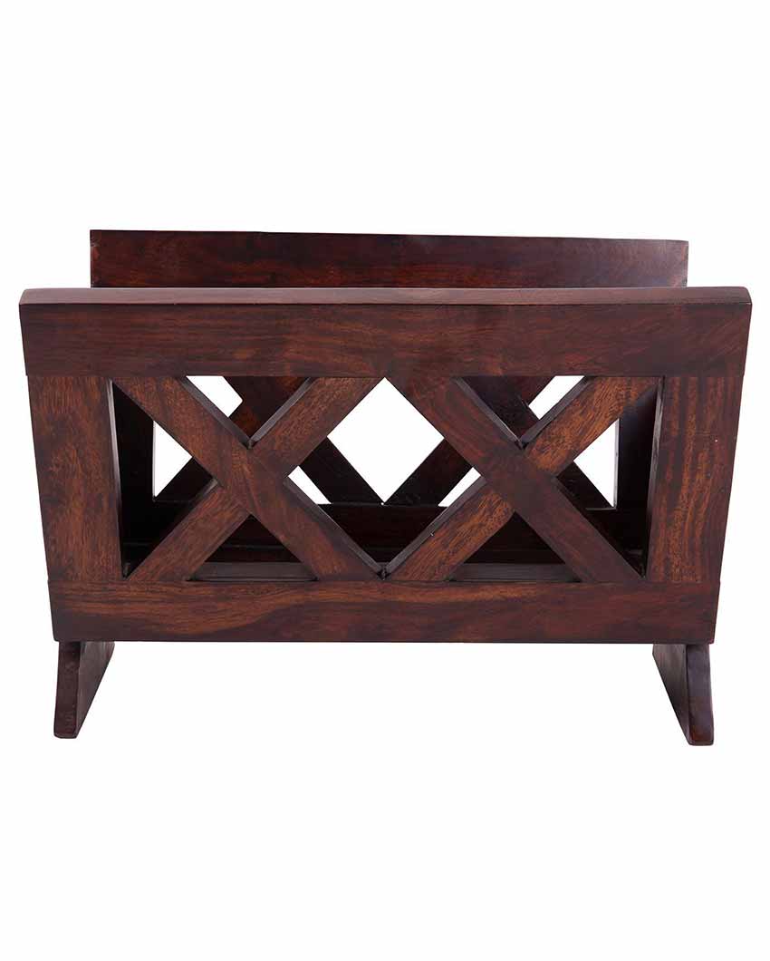 Mika Mango Wood Magazine Rack