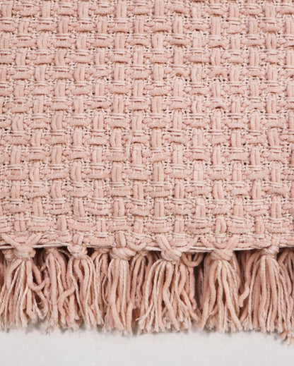 Chenille Throw with Fringed Edges | 50 x 60 inches