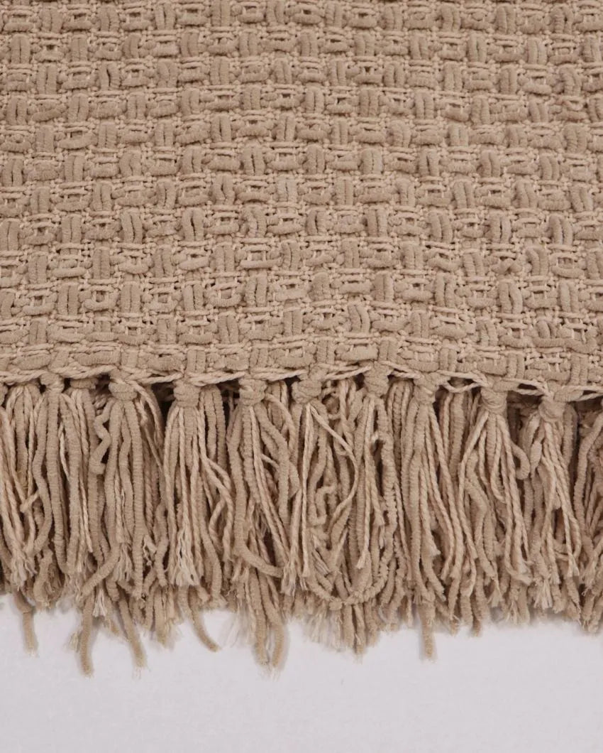 Chenille Throw with Fringed Edges | 50 x 60 inches