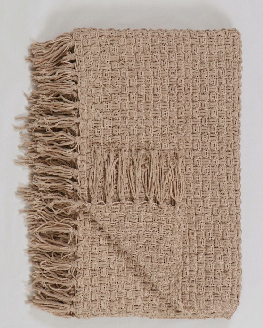 Chenille Throw with Fringed Edges | 50 x 60 inches