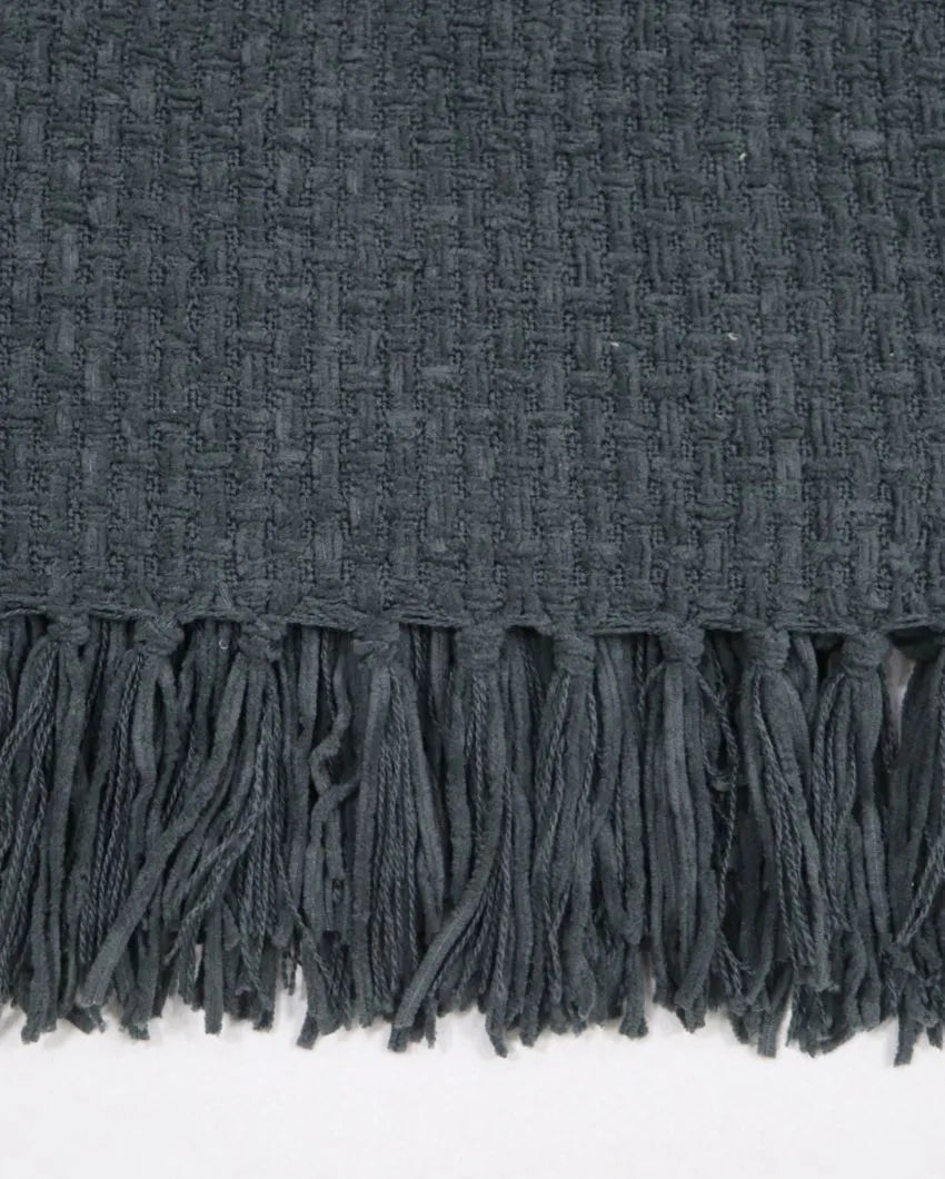 Chenille Throw with Fringed Edges | 50 x 60 inches