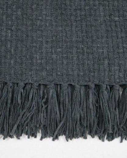 Chenille Throw with Fringed Edges | 50 x 60 inches