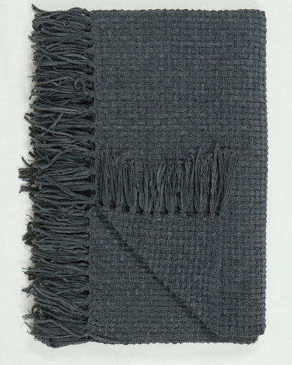 Chenille Throw with Fringed Edges | 50 x 60 inches