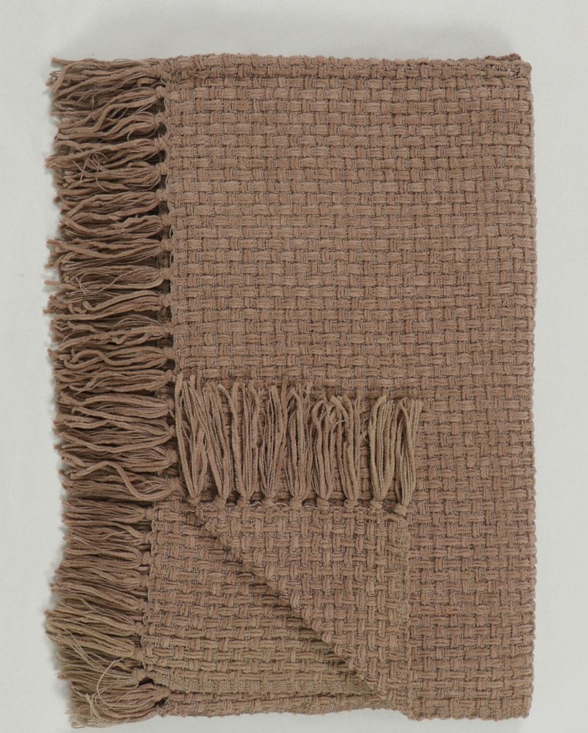 Chenille Throw with Fringed Edges | 50 x 60 inches