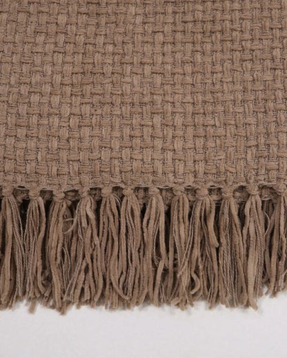 Chenille Throw with Fringed Edges | 50 x 60 inches