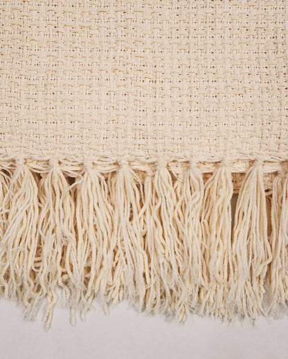 Chenille Throw with Fringed Edges | 50 x 60 inches