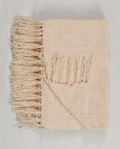 Chenille Throw with Fringed Edges | 50 x 60 inches