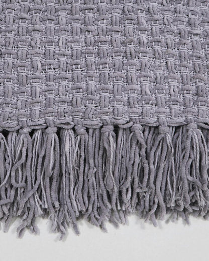 Chenille Throw with Fringed Edges | 50 x 60 inches