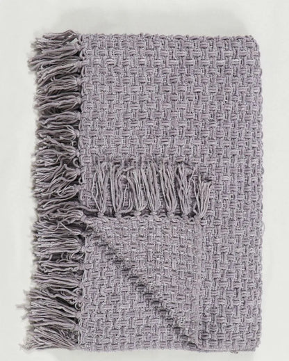 Chenille Throw with Fringed Edges | 50 x 60 inches