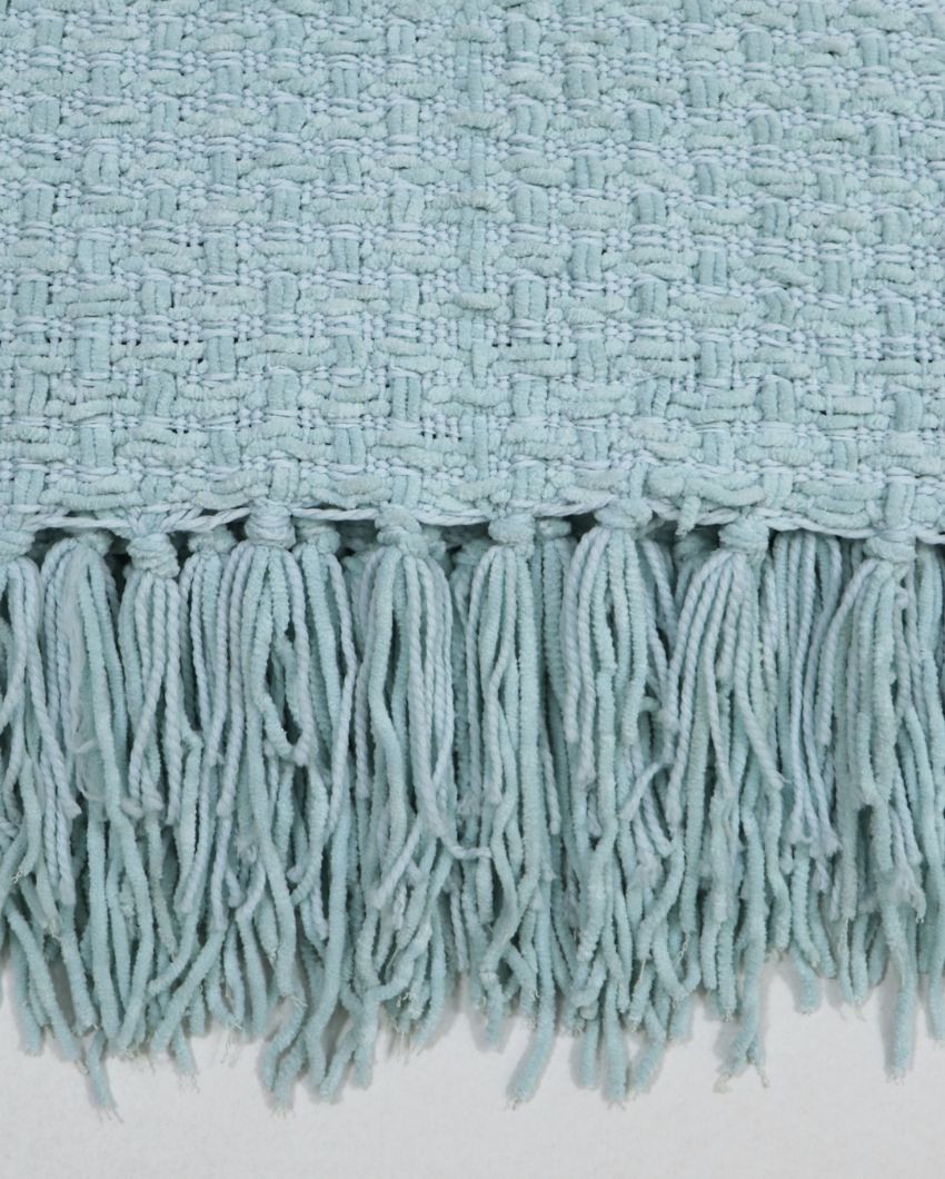 Chenille Throw with Fringed Edges | 50 x 60 inches