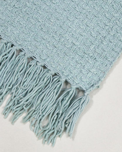 Chenille Throw with Fringed Edges | 50 x 60 inches