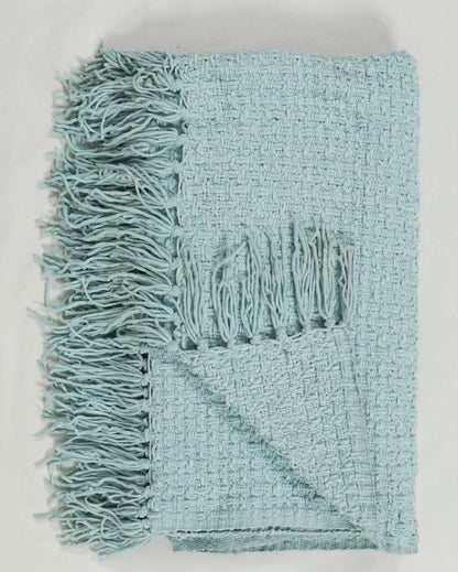 Chenille Throw with Fringed Edges | 50 x 60 inches