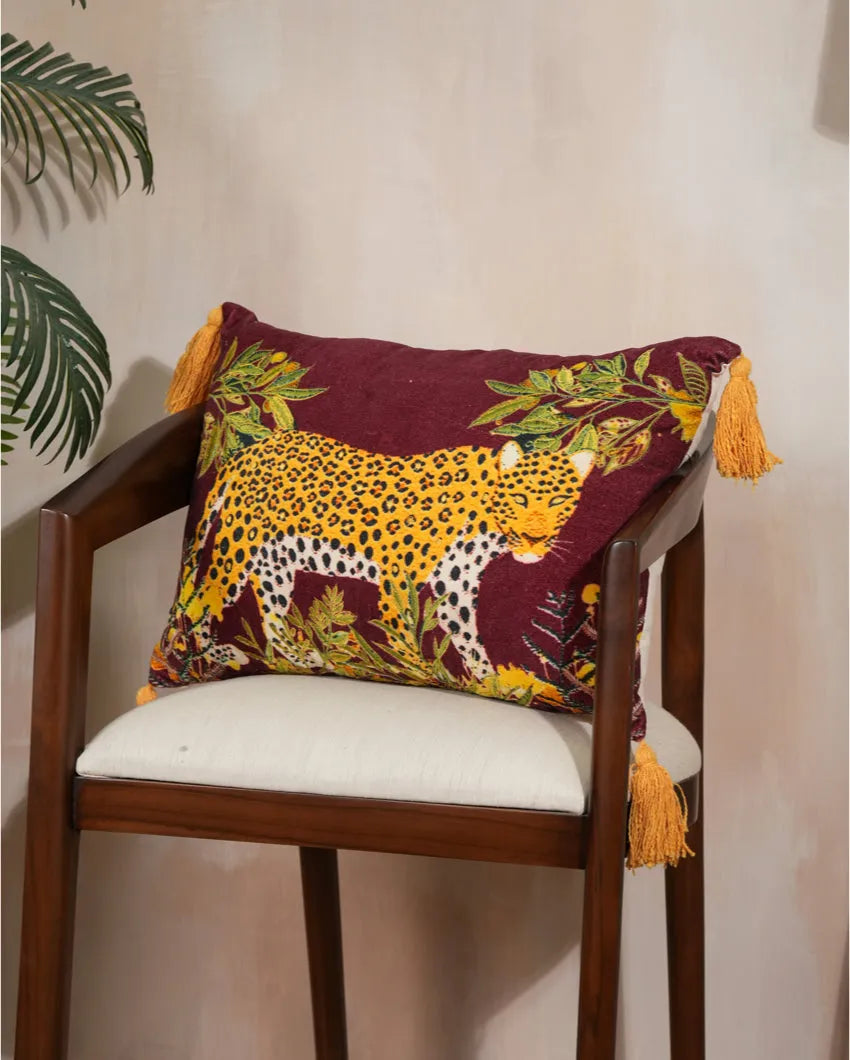 Tiger Velvet Pillow Cover | 12 x 20 inches , 14 x 22 inches , 14 x 34 inches , 16 x 24 inches