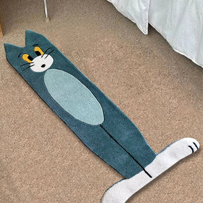 Funny Tom Cartoon Woolen Rug | 5 x 2 Feet