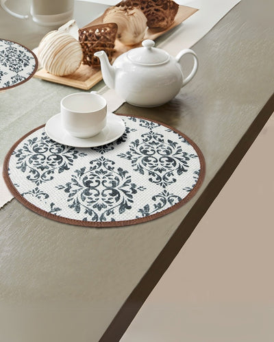 Sculptural Mosaic Design Dining and Display Placemats | Set of 2 | 13 inches