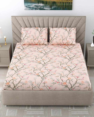 Bluebell Floral Polycotton Flat Bedding Set | King Size