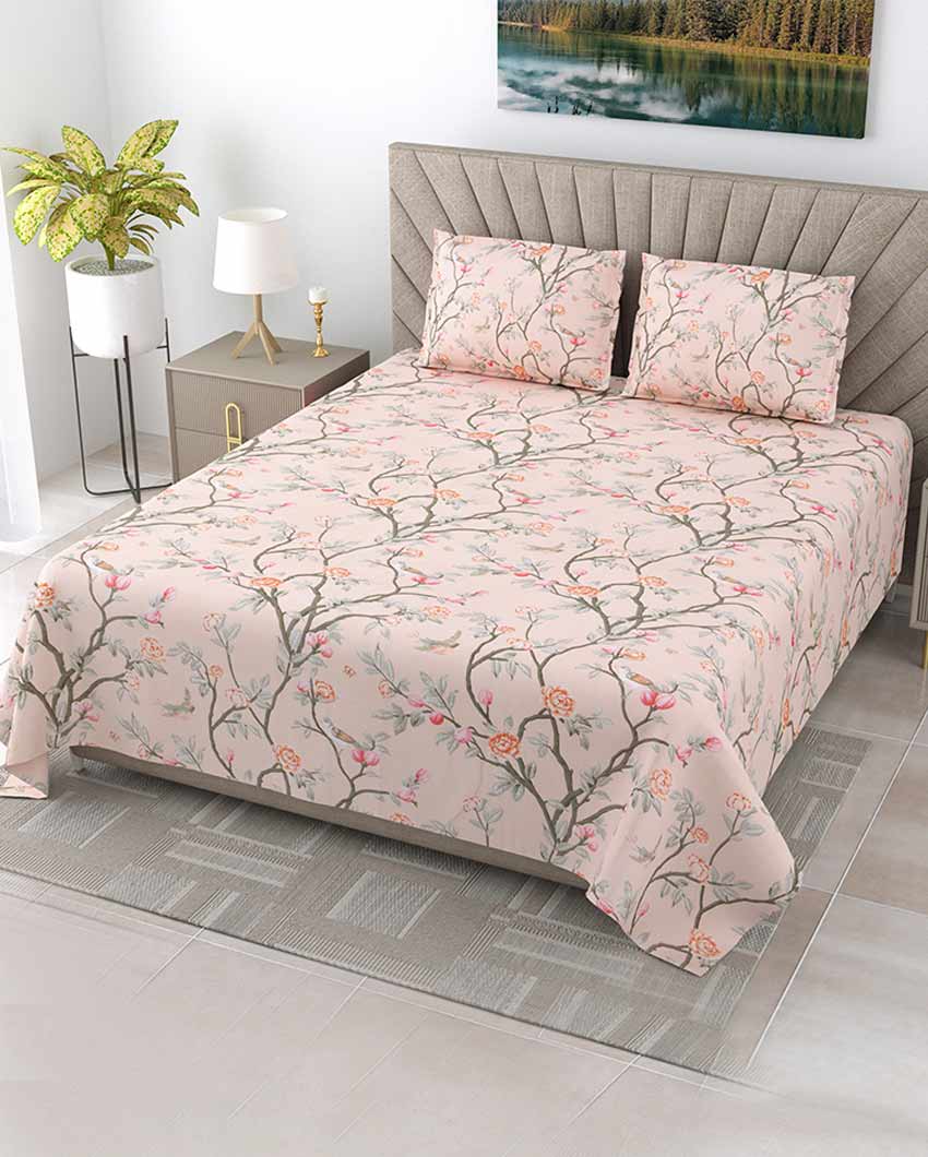 Bluebell Floral Polycotton Flat Bedding Set | King Size