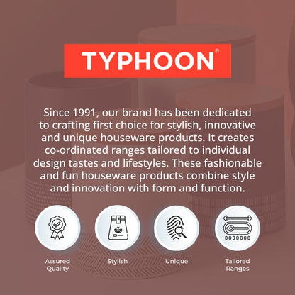 Typhoon Living Grey Coffee Storage Jar with Lid | 1 Ltr