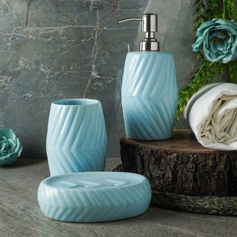 Elegant Sea Breeze Ceramic Bath Accessory Default Title