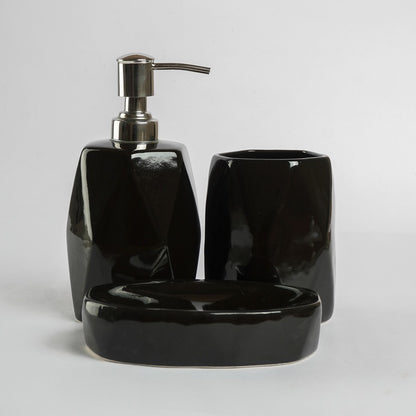 Ceramic Midnight Black Bath Accessory Default Title