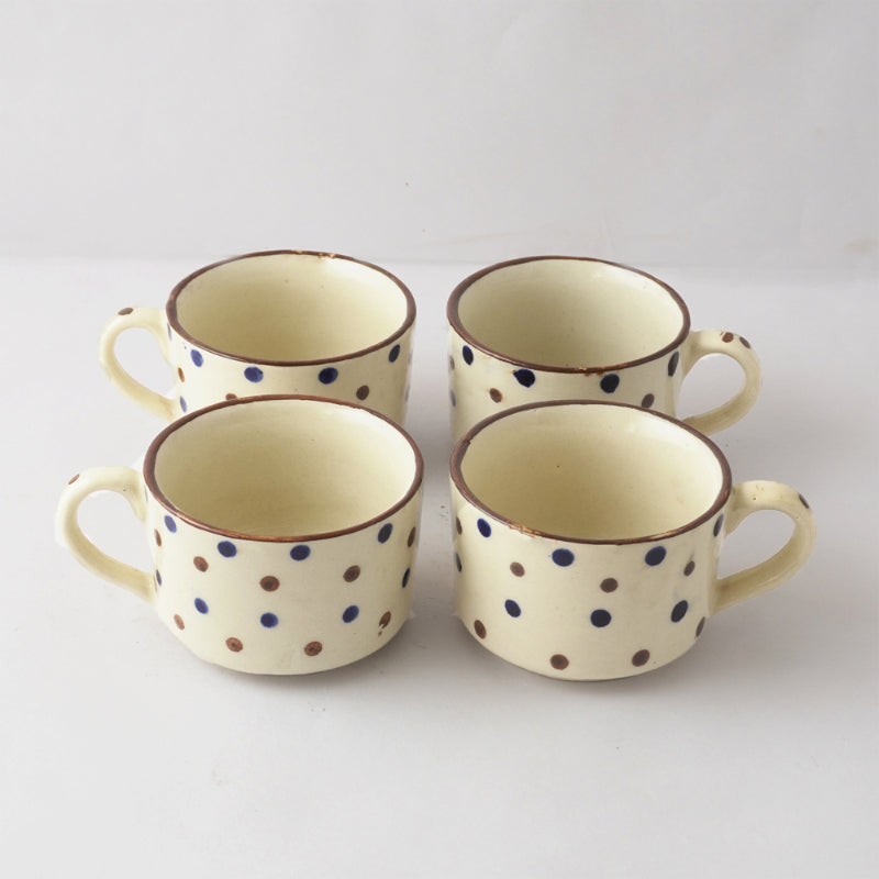 Polka Dot Ceramic Cup | Set of 4 Default Title