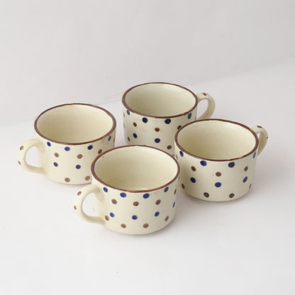 Polka Dot Ceramic Cup | Set of 4 Default Title