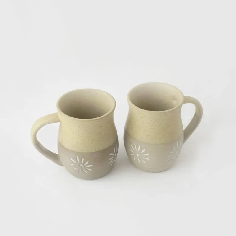 Beige Suffolk Ceramic Mug | Set of 2 Default Title