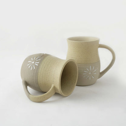 Beige Suffolk Ceramic Mug | Set of 2 Default Title