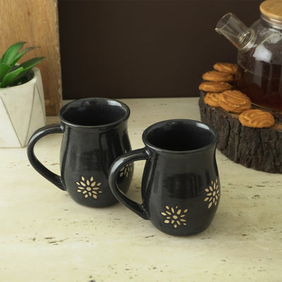 Black Suffolk Ceramic Mug | Set of 4 Default Title