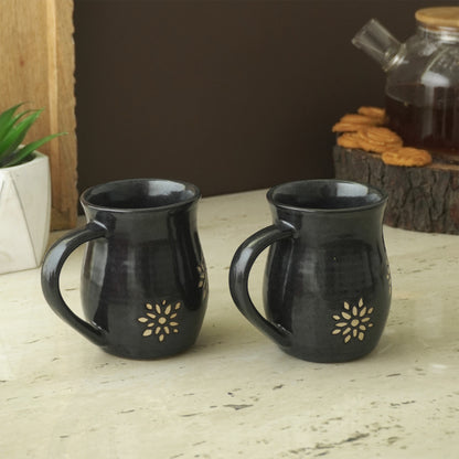 Black Suffolk Ceramic Mug | Set of 4 Default Title