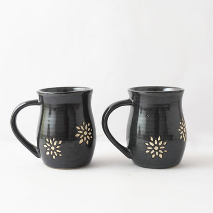 Black Suffolk Ceramic Mug | Set of 4 Default Title