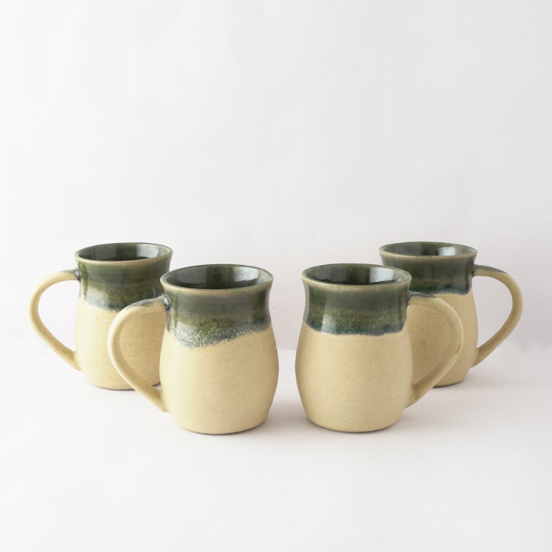 Dual Shade Ceramic Mug | Set of 4