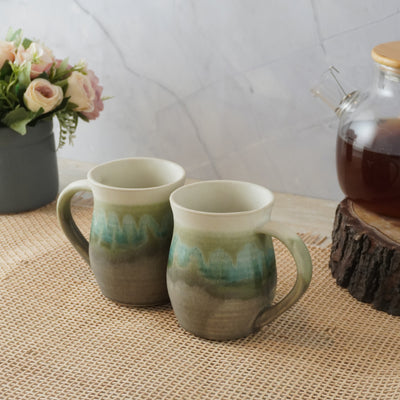 Tripple Tone Ceramic Mug  | Set of 2