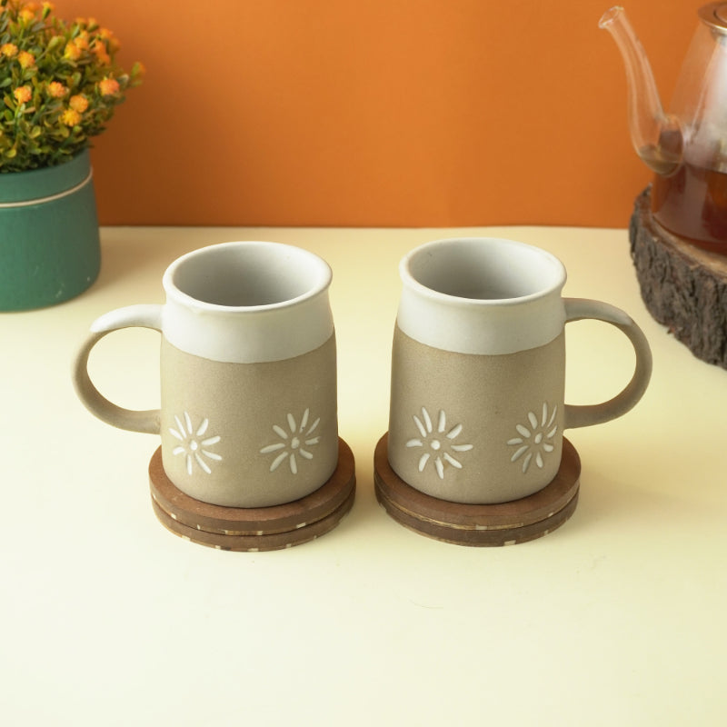 Light Brown Suffolk Ceramic Mug | Set of 2 Default Title