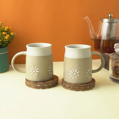 Light Brown Suffolk Ceramic Mug | Set of 2 Default Title