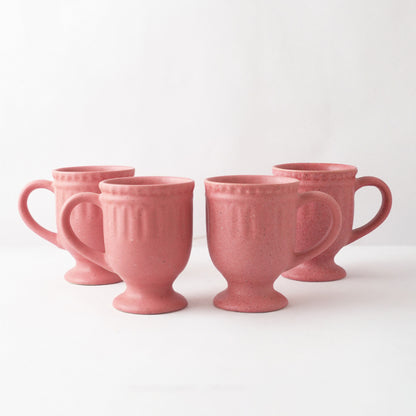 Royal Pink Ceramic Mug  | Set of 4