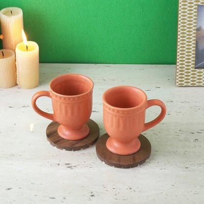 Royal Orange Ceramic Mug | Set of 2