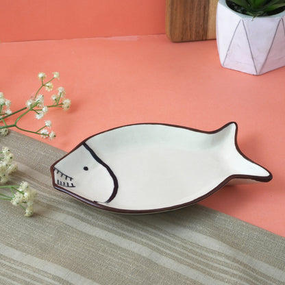 Fish Ceramic Platter Default Title