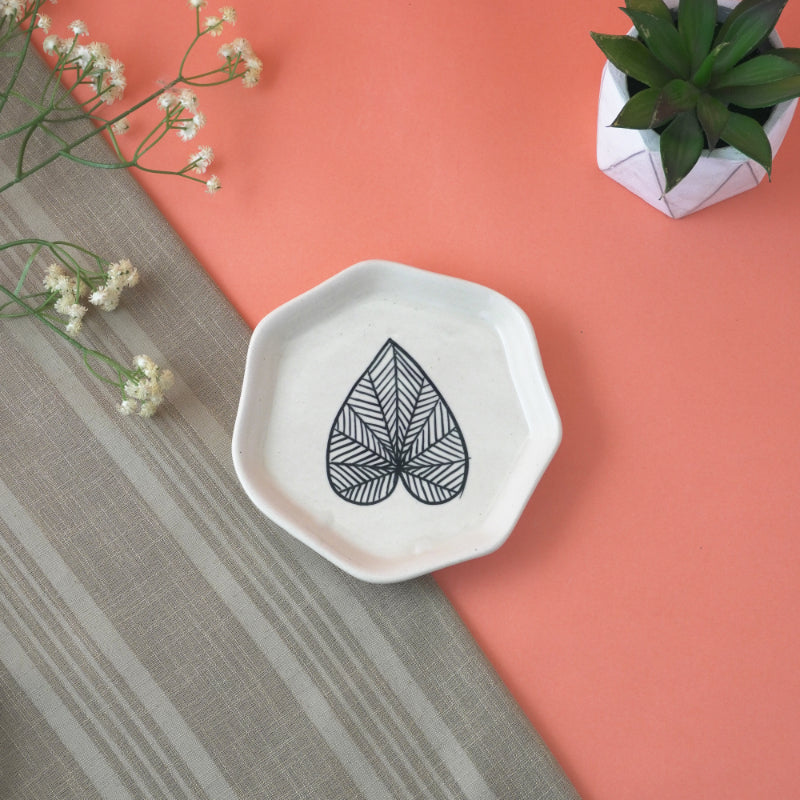 Doodle Leaf Small Ceramic Platter Default Title