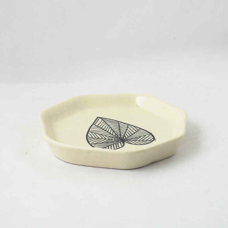 Doodle Leaf Small Ceramic Platter Default Title