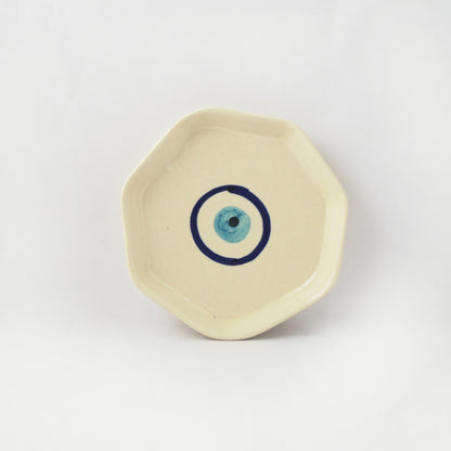 Evil Eye Ceramic Small Platter - Dusaan
