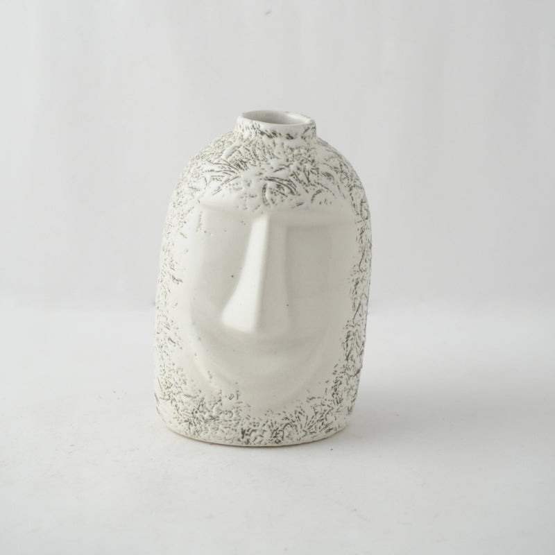 Poker Face Impressed Ceramic Vase Default Title
