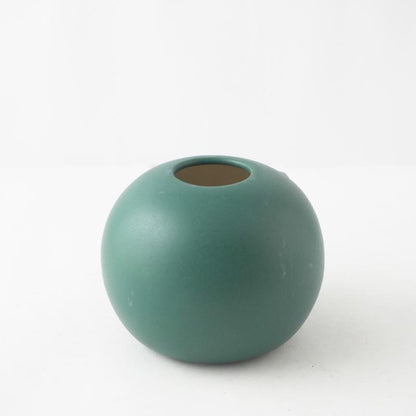 Green Modern Globe Ceramic Vase