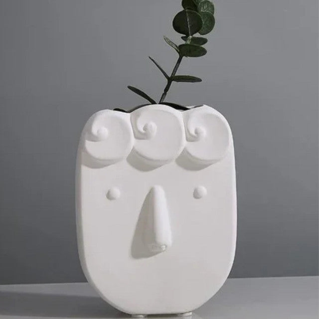 Sculpted Expression Ceramic Vase | 4 x 2 x 5 inches