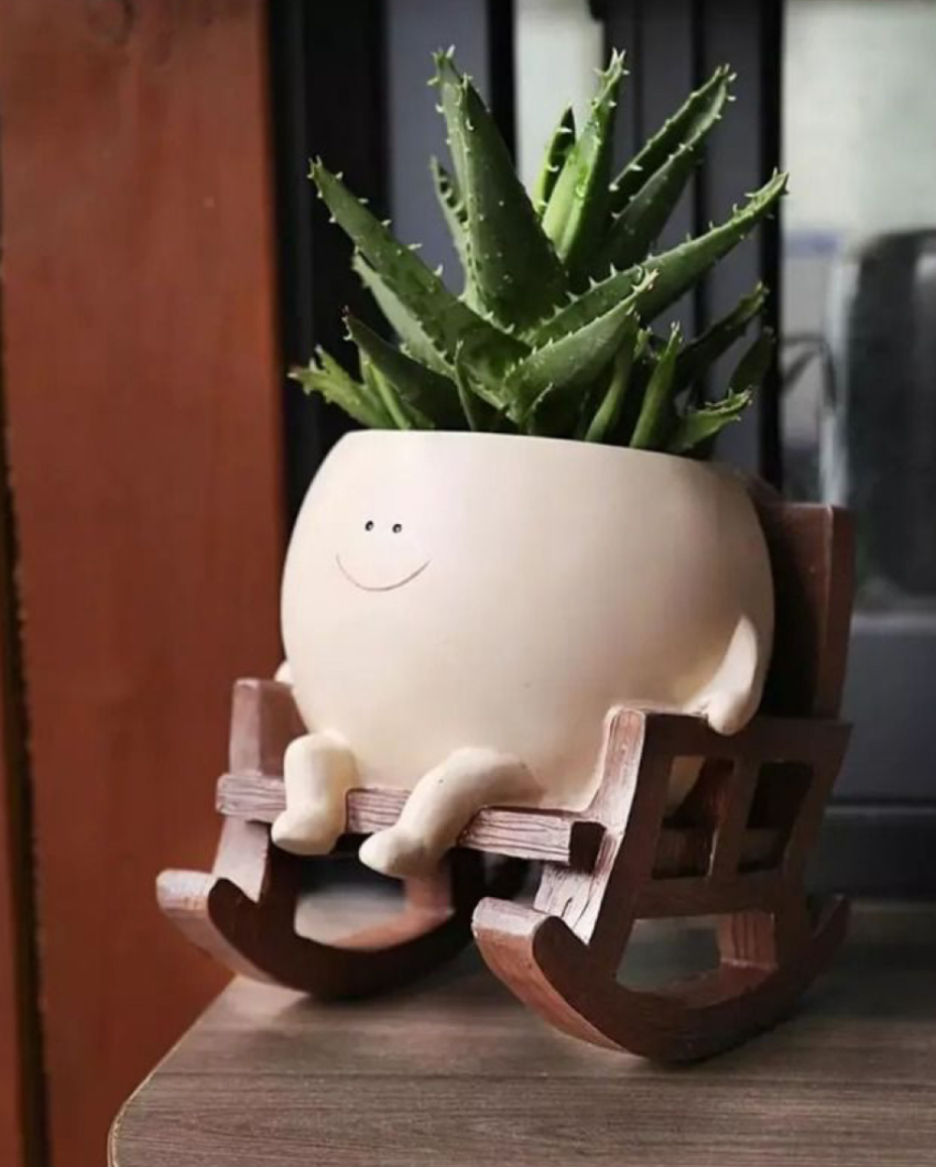 Swing Chair Resin Planter | 5 x 6 x 5 inches