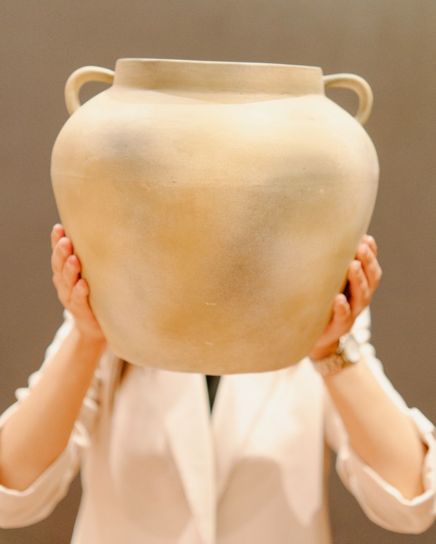 Timeless Grace Ceramic Vase | 12 x 12 inches
