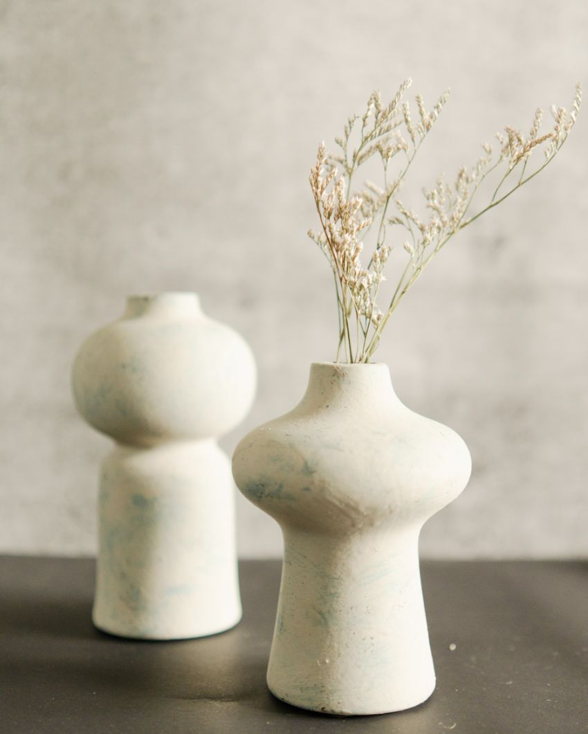 The Off-white Legacy Vases | Set Of 2 | Plant not included